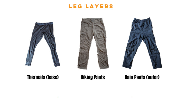 leg layers - layering for the outdoors