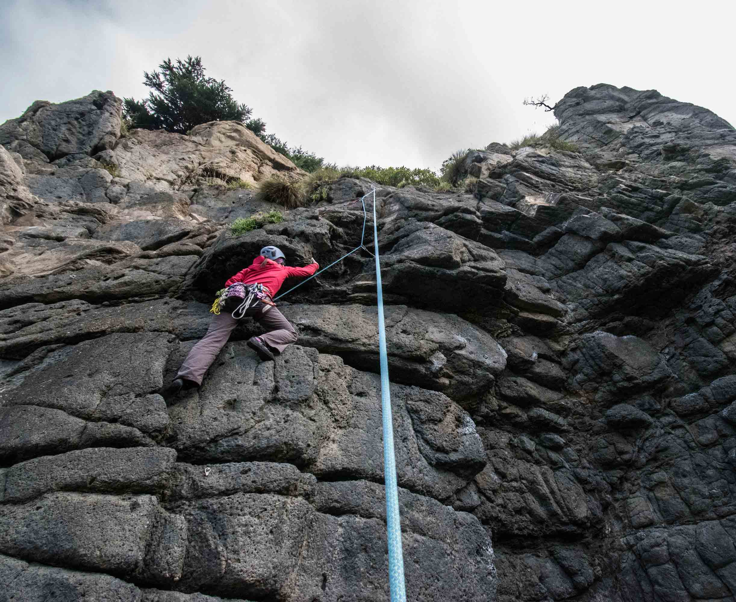 be patient while belaying