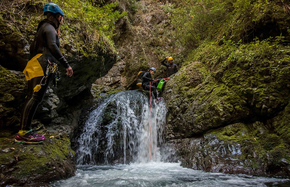 rock hopping in creek